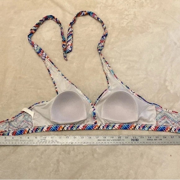 Source Unknown Multicolor Chevron Bikini Top - Picture 11 of 12